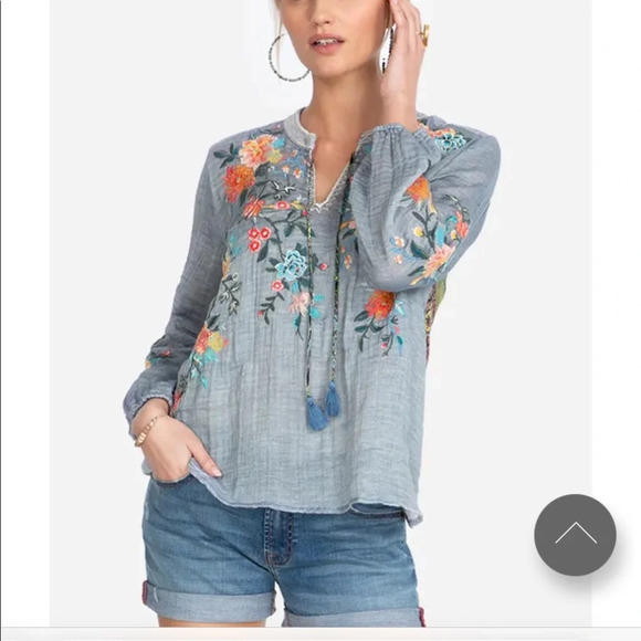 Johnny Was Norah Effortless Peasant Blouse - Picture 7 of 9